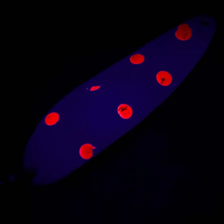 Eppinger Dardevle Cop-E-Cat 7400 Cucharilla, Blanco/Níquel/Rojo UV, #4915