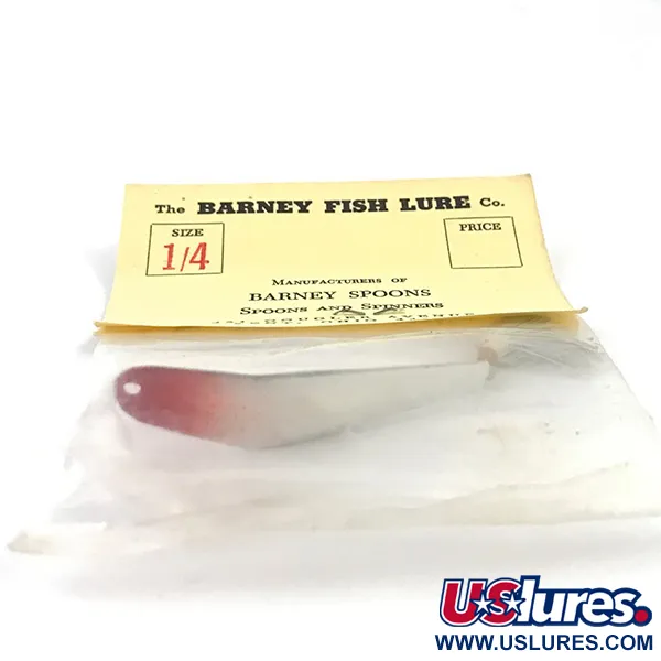 Weedless Barney Spoon Cucharilla, Rojo/Blanco, 7g, Antialgas, #4924