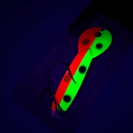 Luhr Jensen Loco Lite UV Cucharilla, Rojo/Amarillo/Negro, 14g, UV, #4927