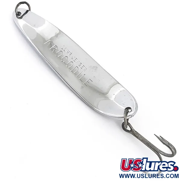 Luhr Jensen Krocodile Cuchara, Níquel, 94g, Lance largo, #4936