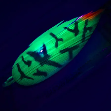 Luhr Jensen Weedless Silver Spoon UV, Fire Tiger, 17g, Cuchara, #5796