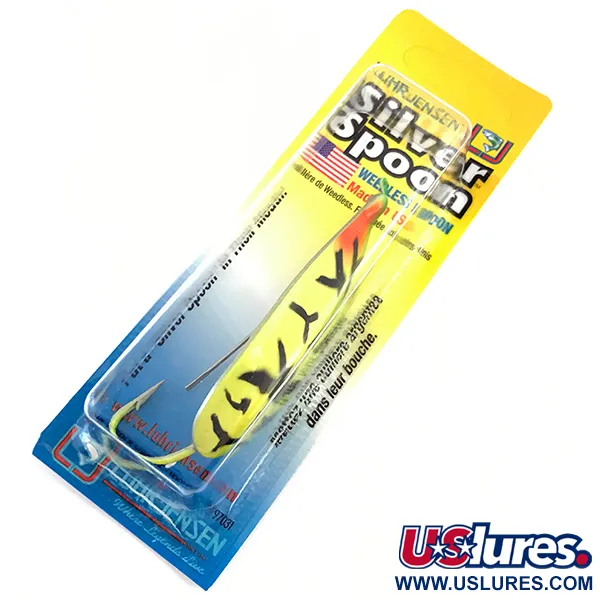 Luhr Jensen Weedless Silver Spoon UV, Fire Tiger, 17g, Cuchara, #5796