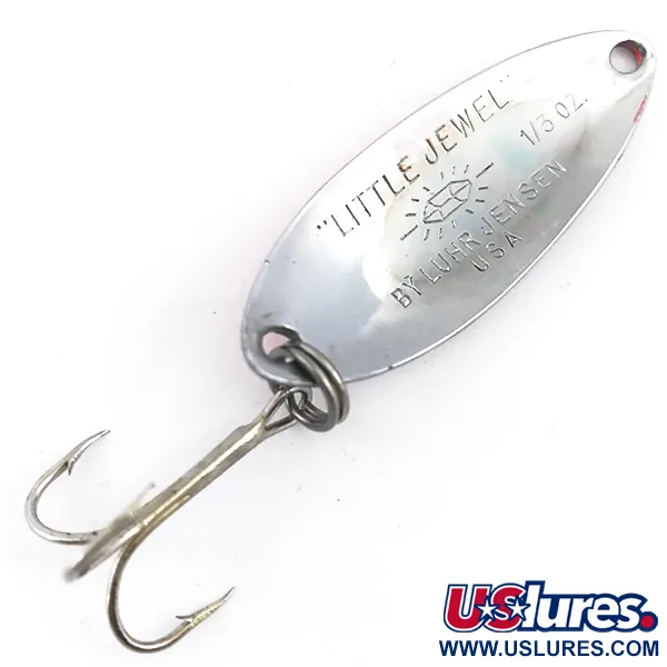 Luhr Jensen Little Jewel UV Cucharilla, Níquel martillado, 9g, UV, #4947