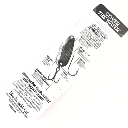 Blue Fox Rattlin Pixee Cucharilla, Níquel / Verde, 14g, Sonajero, #4957