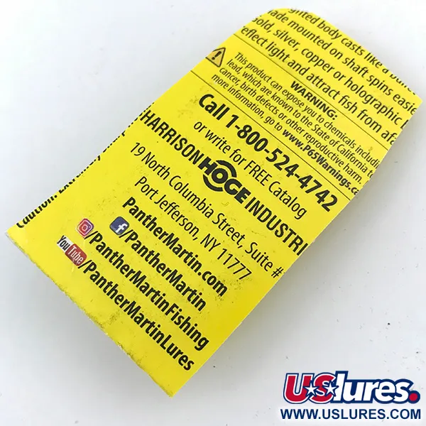 Panther Martin 2 Cucharilla, Fire Tiger, 2.5g, Hoja In-Line, #4993