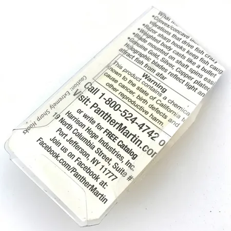 Panther Martin 2 Cucharilla, Oro, 1,77g, Eje pasante, #4994