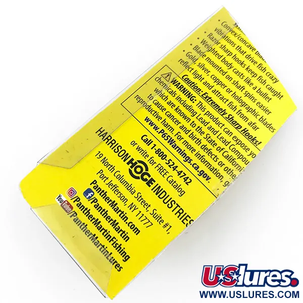 Panther Martin 6 Cucharilla, Plata / Azul, 6g, Hoja en eje, #4998