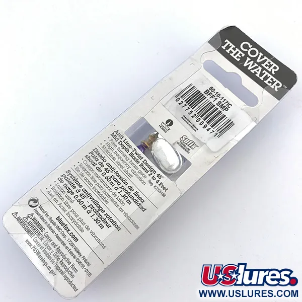 Blue Fox Super Vibrax 1 Cucharilla, Plata, 4g, Cuerpo Campana, #5003