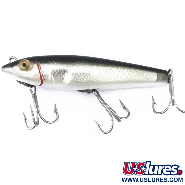 MirrOlure Bass-master model 7M21 Paseante, Plata/Negro, 11g, #5020