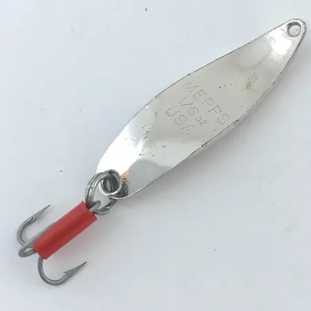 Mepps Syclops 00 Cucharilla, Plata / Rojo, 4.5g, Perfil en S, #5038