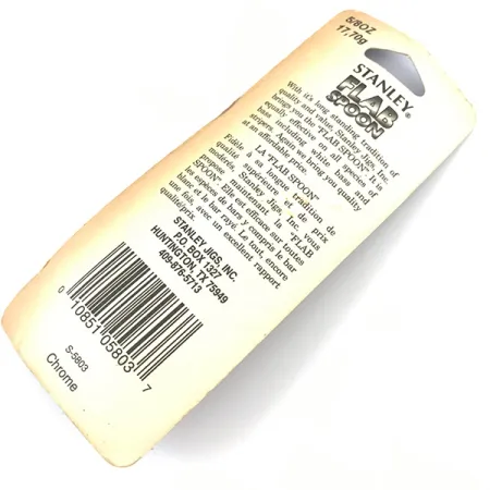 Stanley Flab Spoon Cucharilla, Níquel, 17,7g, Ojo Central, #5055