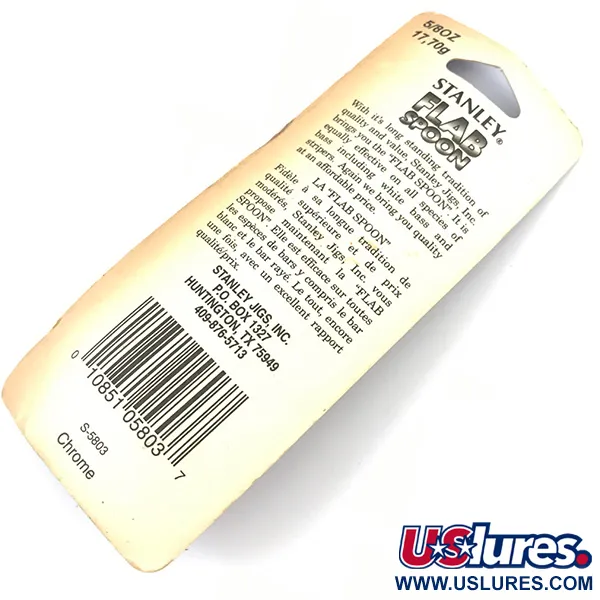 Stanley Flab Spoon Cucharilla, Níquel, 17,7g, Ojo Central, #5055