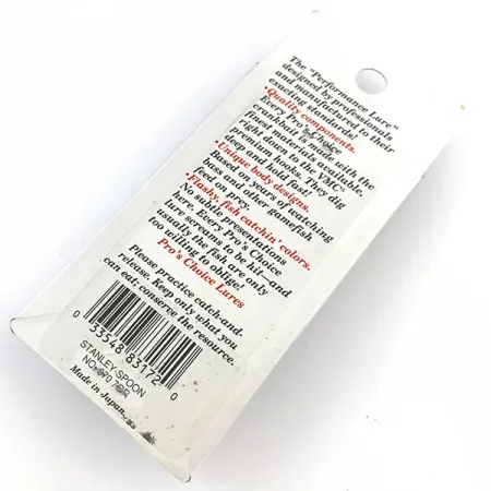 Stanley Jigs Stanley Spoon Cucharilla, Oro, 7g, Anzuelo VMC, #5112