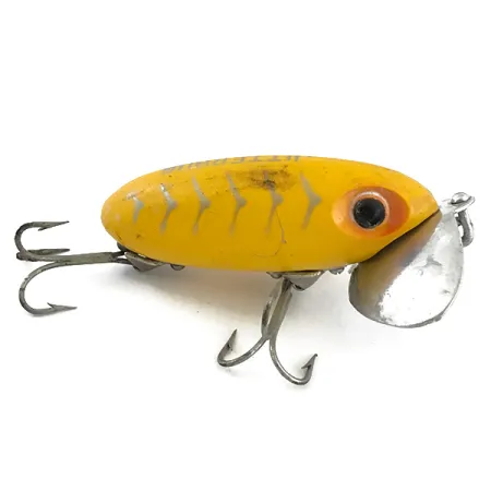 Fred Arbogast Jitterbug Señuelo Superficie, Amarillo, 10g, Babero, #5067