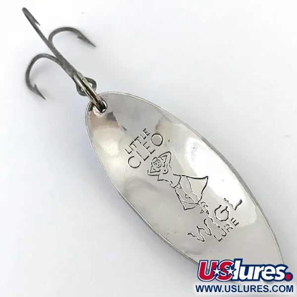 Little Cleo (Hula Girl) Ondulante, Blanco/Azul/Níquel, 18g, #5073