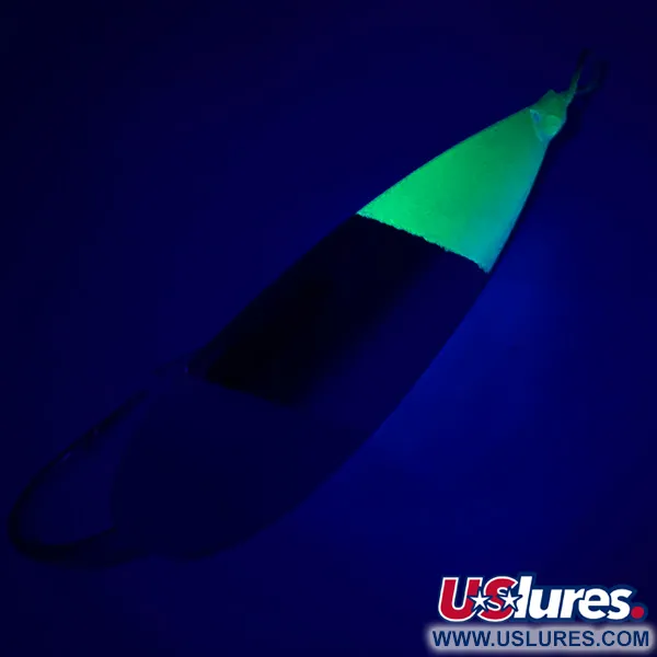 Weedless Johnson Silver Minnow Cuchara Anti-algas, Níquel/Azul/Verde, #5078