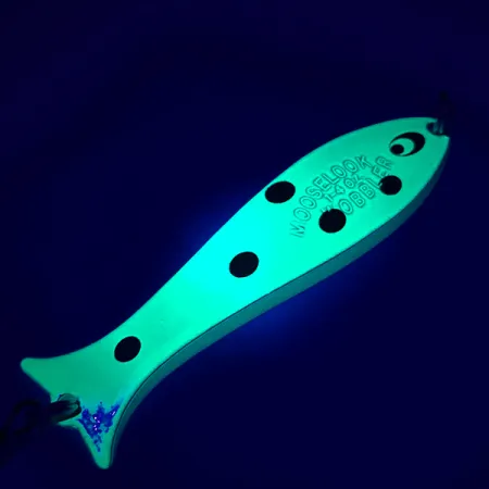 Williams Mooselook wobbler Cucharilla, Fluorescent Yellow / Black, 8g, #5086