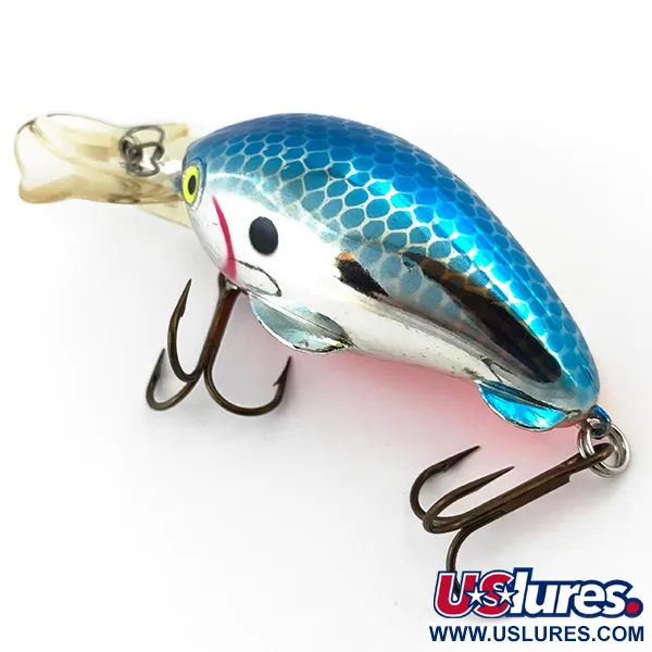 Luhr Jensen Brush Baby Uv Crankbait, Azul/Plata/UV, 12g, #5097
