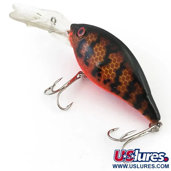Luhr Jensen Hot Lips Express Crankbait, Red Tiger, 14g, Deep Diver, #5098