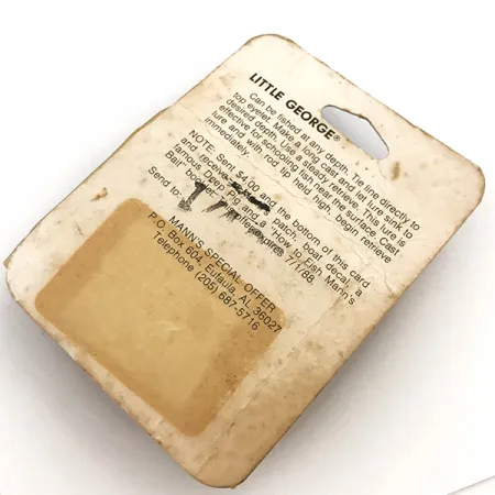 Mann's Bait Little George Tail-spinner, Blanco/Níquel, 12g, #5115