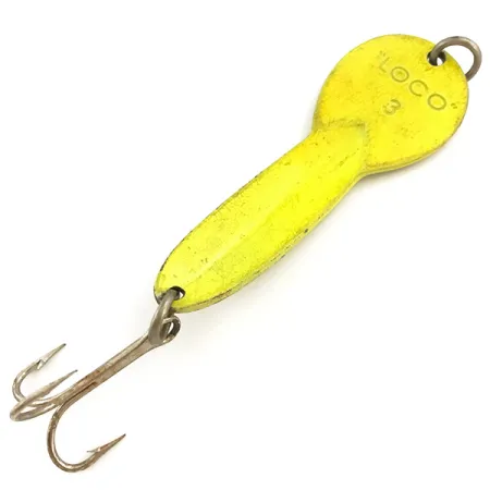 Glen Evans Loco 3 UV Cuchara, Amarillo/Holo, 17g, Reactiva UV, #5125