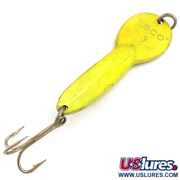 Glen Evans Loco 3 UV Cuchara, Amarillo/Holo, 17g, Reactiva UV, #5125