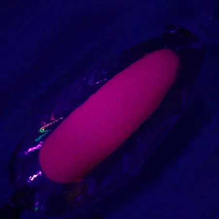 Blue Fox Rattlin Pixee Cucharilla, Pink UV / Rainbow Herring, 14g, #5127