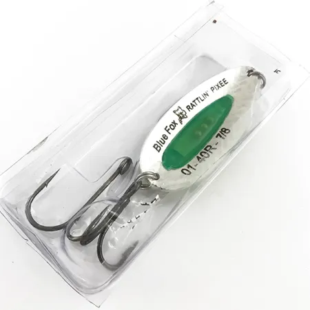 Blue Fox Rattlin Pixee Cucharilla, Rainbow Gold/Verde, 24g, Rattle, #5130