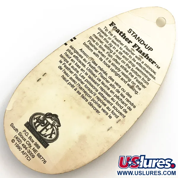 Apex Feather Flasher Jig, Chartreuse, 7g, Cabeza Stand-up, #5134