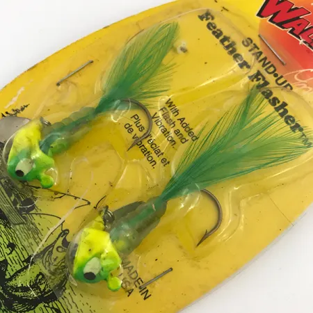 Apex Feather Flasher Jig, Chartreuse, 7g, Cabeza Stand-up, #5134