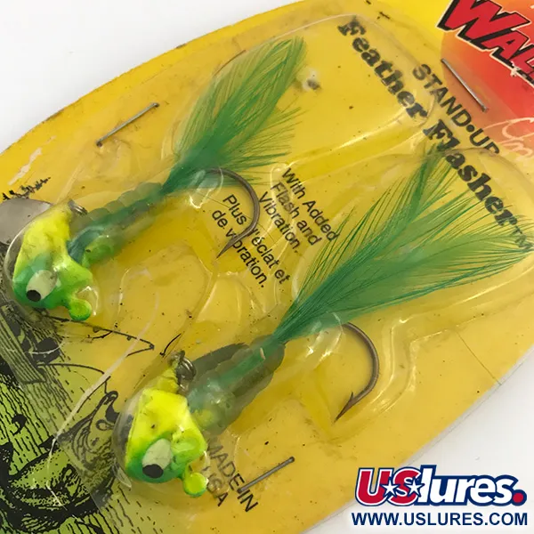 Apex Feather Flasher Jig, Chartreuse, 7g, Cabeza Stand-up, #5134