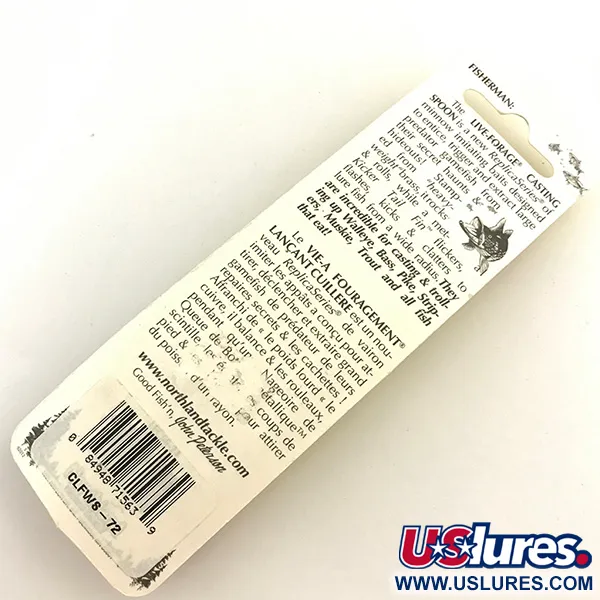 Northland Live Forage Glow Cucharilla, Realistic fish, 7g, Glow, #5164