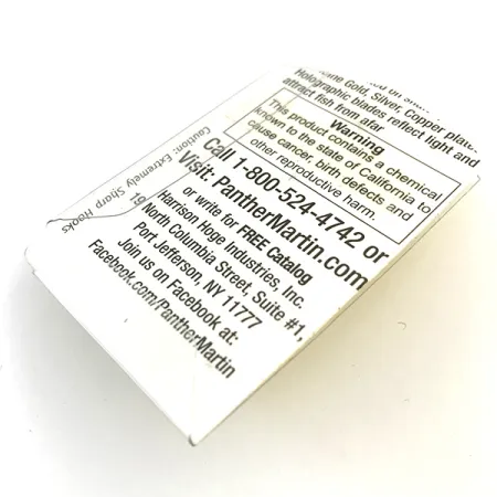 Panther Martin 2 Cucharilla, Oro, 2.5g, Diseño In-Line, #5169