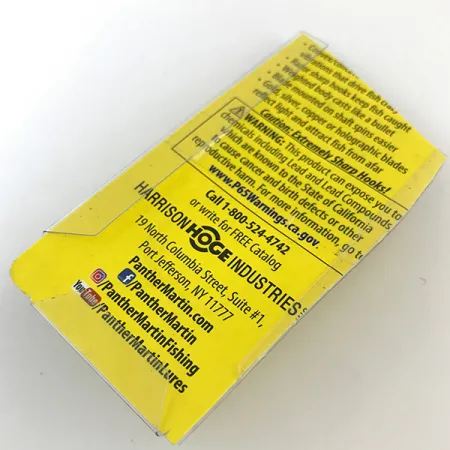 Panther Martin 4 Cucharilla, Oro / Rojo, 4g, Hoja en eje, #5170