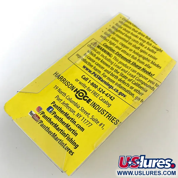 Panther Martin 4 Cucharilla, Oro / Rojo, 4g, Hoja en eje, #5170