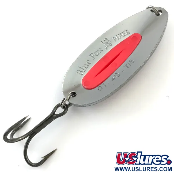 Blue Fox Pixee UV Cucharilla, Níquel martillado, 24g, Efecto UV, #5179