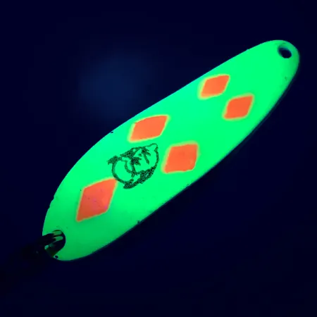 Dardevle Cop-E-Cat 7300 UV Cucharilla, Amarillo/Níquel, 10g, UV, #5183