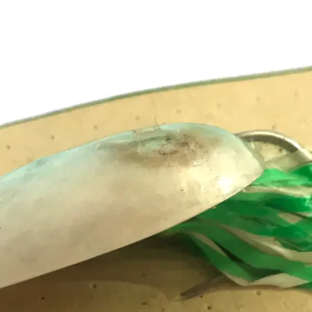 Hydro Lures Weedless Hydro Spoon UV Cucharilla, Blanco/Verde, 14g, #5197