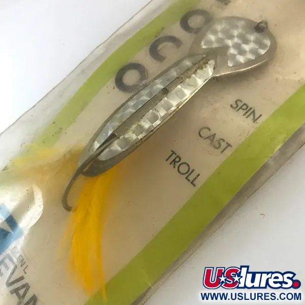 Glen Evans Weedless Loco Cucharilla, Níquel/Holograma/Amarillo, 19g, #5200