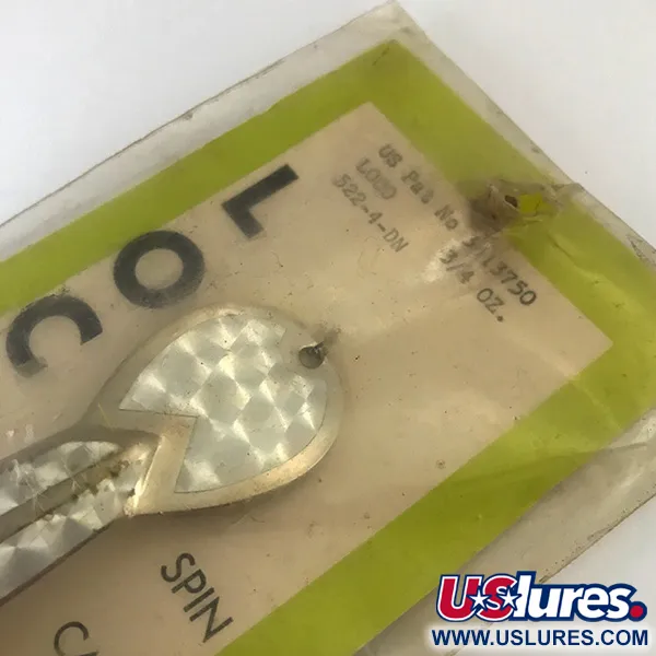 Glen Evans Weedless Loco Cucharilla, Níquel/Holograma/Amarillo, 19g, #5200