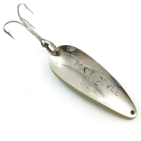 Dardevle Rok't Imp Cucharilla, Yellow / Green / Nickel, 21g, #5222