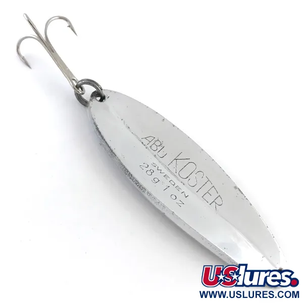 Abu Garcia Koster Cucharilla, Plata, 28g, Escamas Relieve, #5249