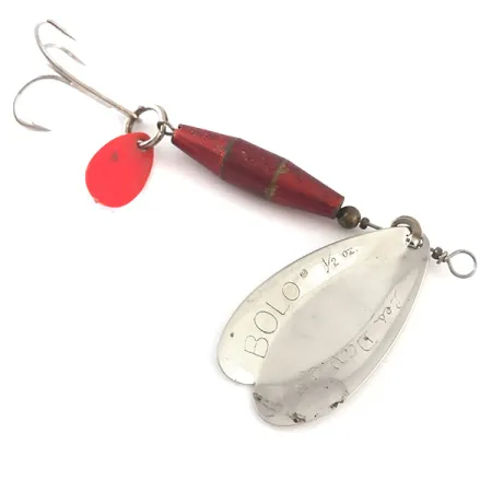 Luhr Jensen Les Davis Bolo UV Cucharilla, Níquel/Rojo, 14g, UV, #5256