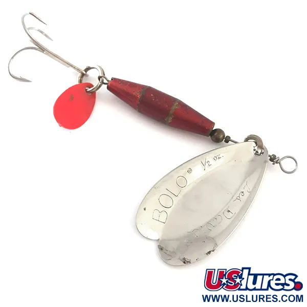Luhr Jensen Les Davis Bolo UV Cucharilla, Níquel/Rojo, 14g, UV, #5256