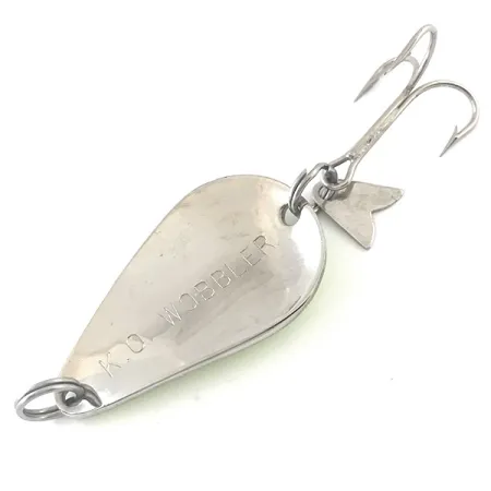 Cucharilla Acme K.O. Wobbler UV, Níquel/Verde, 14g, Flipper, #5264