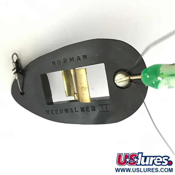 Norman Weedless Weedwalker Señuelo Antialgas, Negro/Verde, 14g, #5274