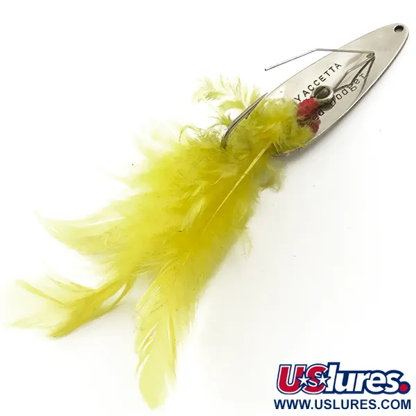 Tony Accetta Weed-Dodger Cucharilla Antialga, Níquel/Amarillo, 10g, #5284