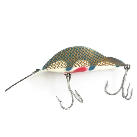 Buck Perry Spoonplug Cucharilla, Azul Claro, 21g, Patrón Panal, #5300