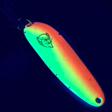 Dardevle Cop-E-Cat 7300 UV Cucharilla, Amarillo/Naranja, 10g, UV, #5308