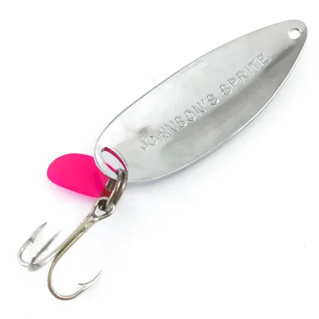 Johnson Sprite Cucharilla, Níquel / Rojo, 5g, Vintage USA, #5311
